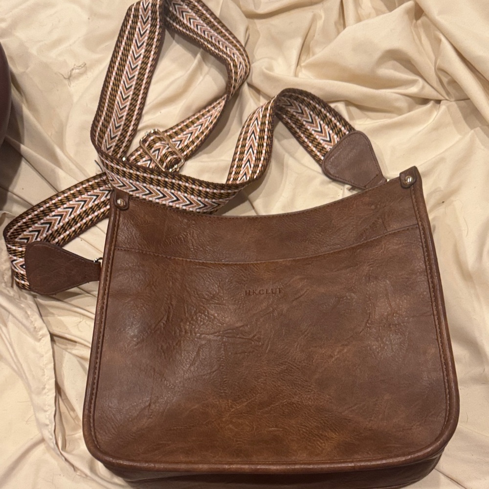 Brown Leather Crossbody Bag
